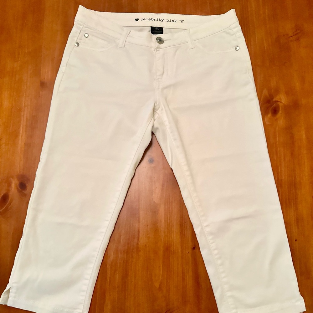 Celebrity Pink Women's Ankle Jeans in White